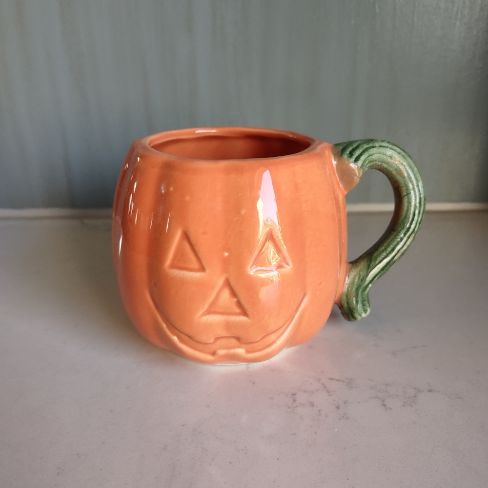 Jack O' Lantern Coffee Mug Ceramic NWOT